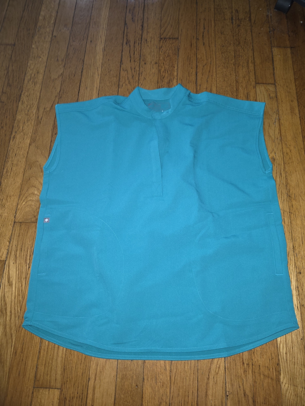 Figs Teal Oversized Scrub Top